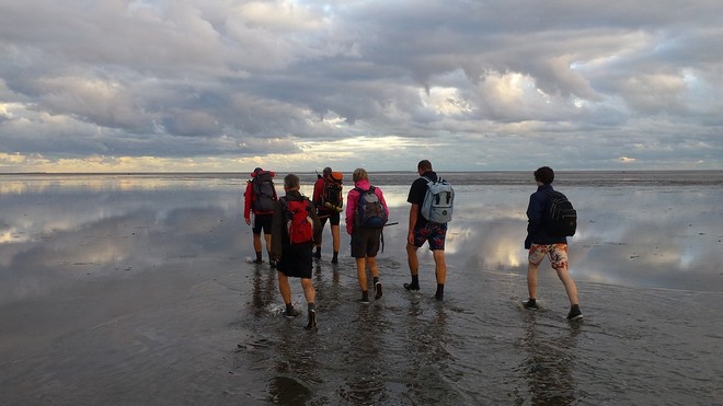 Wattwanderung beim Wattenmeer